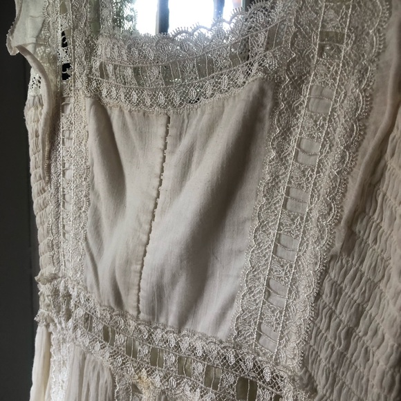 Free People Summer Dress with Lace Inserts Size M - Picture 5 of 8